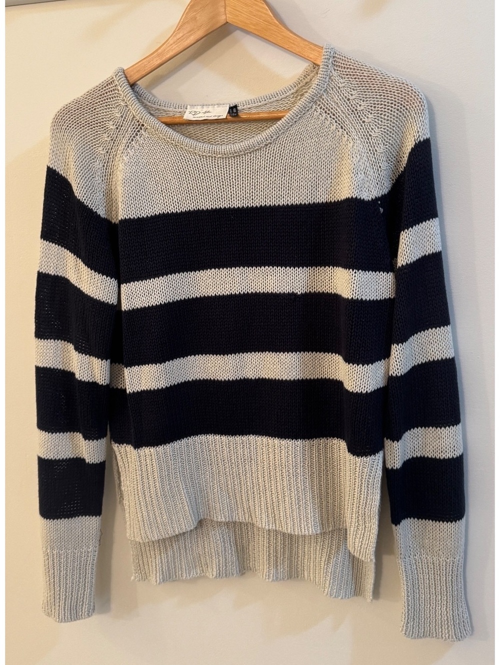 RD Style Women's Striped Acrylic Sweater Medium